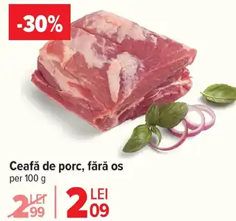 Ceafă de porc, fără os