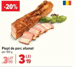 Carrefour Market Piept de porc afumat Ofertă