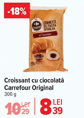 Croissant cu ciocolată Carrefour Original