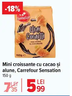 Carrefour Market Mini croissante cu cacao și alune, Carrefour Sensation Ofertă
