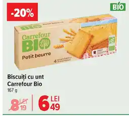 Carrefour Market Biscuiți cu unt Carrefour Bio Ofertă