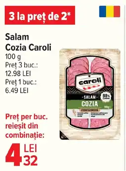 Carrefour Market Salam Cozia Caroli Ofertă