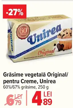 Carrefour Market Grăsime vegetală Original/ pentru Creme, Unirea Ofertă