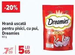 Carrefour Market Hrană uscată pentru pisici, cu pui, Dreamies Ofertă