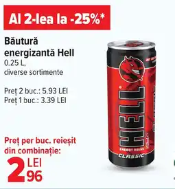 Carrefour Market Băutură energizantă Hell Ofertă