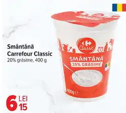 Carrefour Market Smântână Carrefour Classic 20% grăsime Ofertă