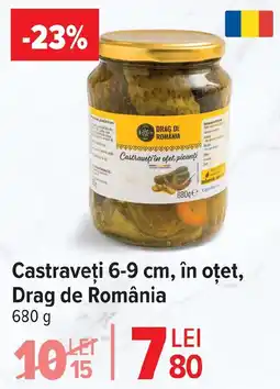 Carrefour Market Castraveţi 6-9 cm, în oțet, Drag de România Ofertă