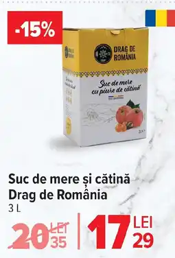 Carrefour Market Suc de mere şi cătină Drag de România Ofertă