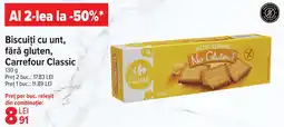 Carrefour Market Biscuiți cu unt, fără gluten, Carrefour Classic Ofertă