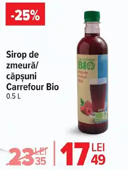 Carrefour Market Sirop de zmeură/ căpşuni Carrefour Bio Ofertă