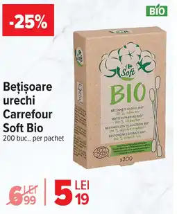 Carrefour Market Betisoare urechi Carrefour Soft Bio Ofertă