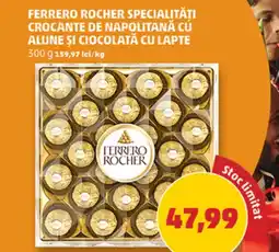 Penny Ferrero rocher specialități crocante de napolitana cú alune și ciocolată cu lapte Ofertă