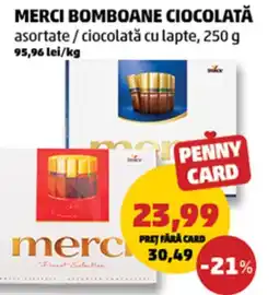 Penny Merci bomboane ciocolată asortate / ciocolată cu lapte Ofertă