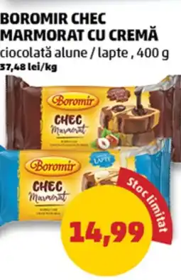 Penny Boromir chec marmorat cu cremă ciocolată alune/lapte Ofertă