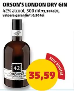 Penny Orson's london dry gin Ofertă