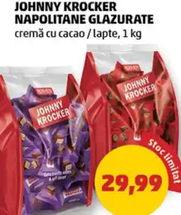 Penny Johnny krocker napolitane glazurate cremă cu cacao/lapte Ofertă
