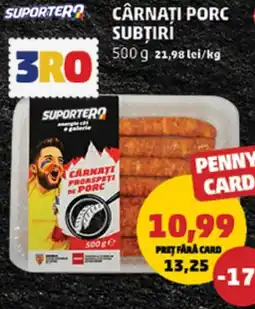 Penny Cârnaţi porc subţiri Ofertă