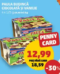 Penny Paula budincă ciocolată şi vanilie Ofertă