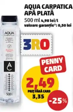 Penny Aqua carpatica apă plată Ofertă