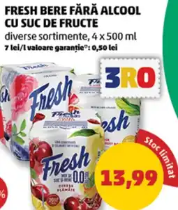 Penny Fresh bere fără alcool cu suc de fructe Ofertă