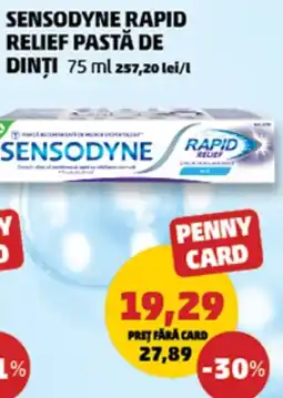 Penny Sensodyne rapid relief pastă de dinţi Ofertă