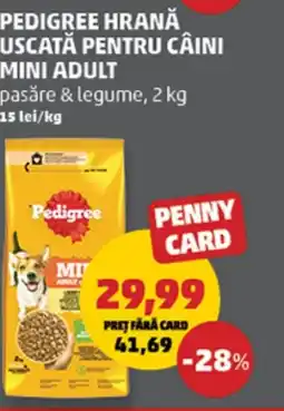 Penny Pedigree hrană uscată pentru câini mini adult Ofertă