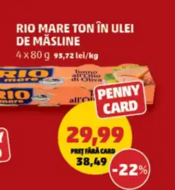 Penny Rio mare ton în ulei de măsline Ofertă