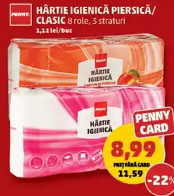 Penny Hârtie igienică piersică/ clasic Ofertă