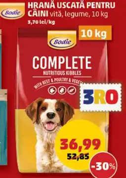 Penny Bodie Hrană uscată pentru caini vită, legume Ofertă