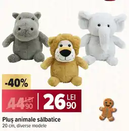Carrefour Pluş animale sălbatice Ofertă