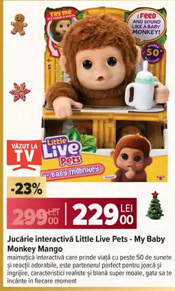 Carrefour Jucărie interactivă Little Live Pets - My Baby Monkey Mango Ofertă