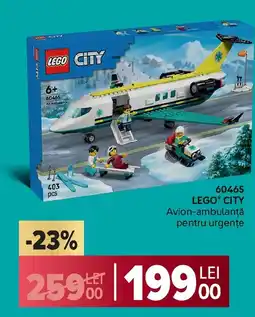 Carrefour LEGO CITY Avion-ambulanţă pentru urgenţe Ofertă
