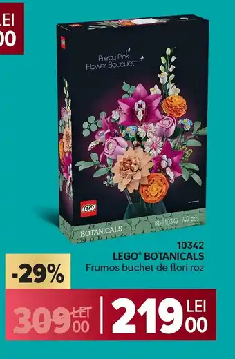 LEGO BOTANICALS Frumos buchet de flori roz