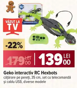 Carrefour Geko interactiv RC Hexbots Ofertă