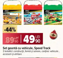 Carrefour Set geantă cu vehicule, Speed Track Ofertă