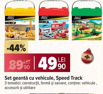 Set geantă cu vehicule, Speed Track