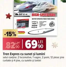 Carrefour Tren Expres cu sunet şi lumini Ofertă