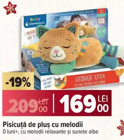 Carrefour Pisicuță de plus cu melodii Ofertă