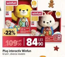 Carrefour Pluş interactiv Winfun Ofertă