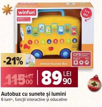 Carrefour Autobuz cu sunete şi lumini Ofertă