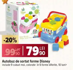 Carrefour Autobuz de sortat forme Disney Ofertă