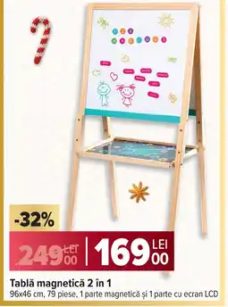 Carrefour Tablă magnetică 2 în 1 Ofertă