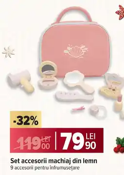 Carrefour Set accesorii machiaj din lemn Ofertă