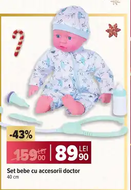 Carrefour Set bebe cu accesorii doctor Ofertă