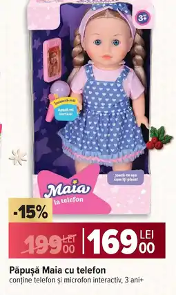 Carrefour Păpuşă Maia cu telefon Ofertă
