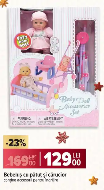 Carrefour Bebeluș cu pătuţ şi cărucior Ofertă