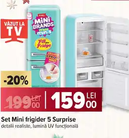 Carrefour Set Mini frigider 5 Surprise Ofertă