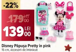 Carrefour Disney Păpuşa Pretty in pink Ofertă