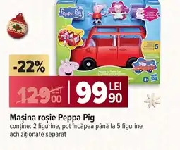 Carrefour Maşina roşie Peppa Pig Ofertă