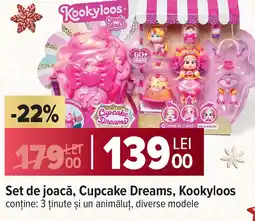 Carrefour Set de joacă, Cupcake Dreams, Kookyloos Ofertă